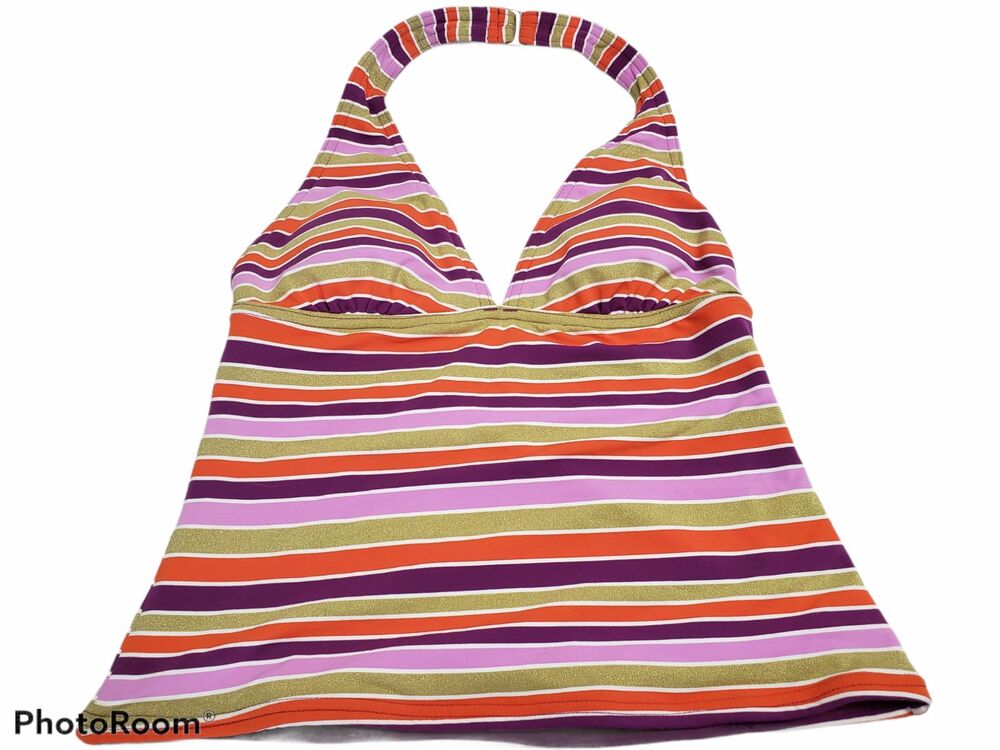 Tommy Hilfiger Striped Tankini Swim Suit Top - Size Small